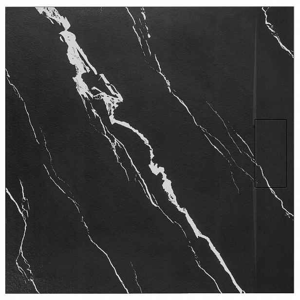 Sprchová Vanička Bazalt Carrara Black 90x90