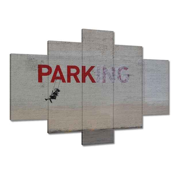 Obrazy 150x105 Banksy Parking