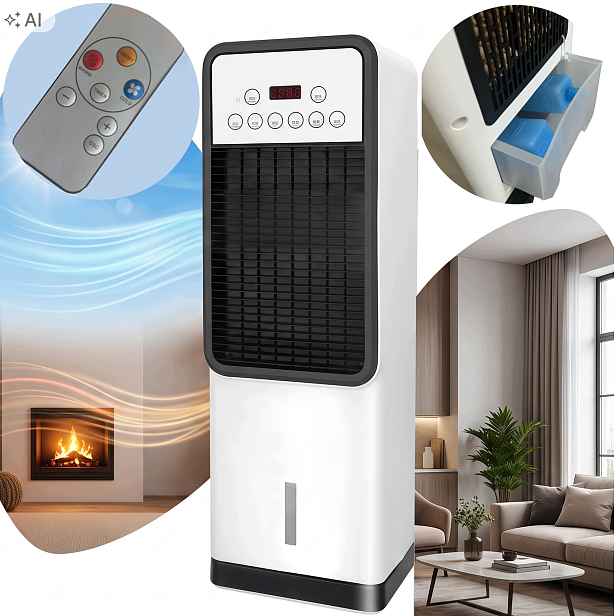 Mini Klimatizace Chladí A Ohřívá Adm 546 4V1 Zvlhčování Čištění 1800W