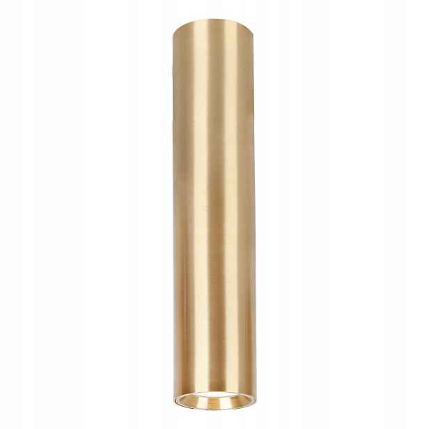 Stropní Svítidlo Genesis Tuba Zlatá 1xGU10 6,3x20cm Závěsné svítidlo do pokoje