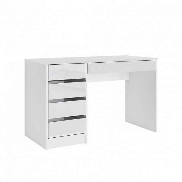 Vicco STŮL Sherry Bílá 55 x 120 cm se zásuvkami