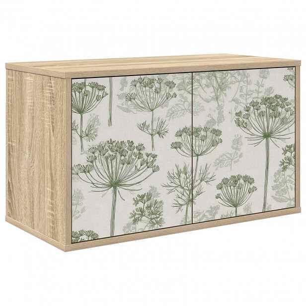 vidaXL Nástěnná TV skříň GOTHA 69 x 33 x 40 cm Dub sonoma