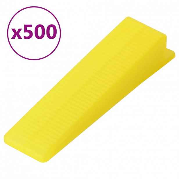 vidaXL Nivelační klíny na obklady 500 ks