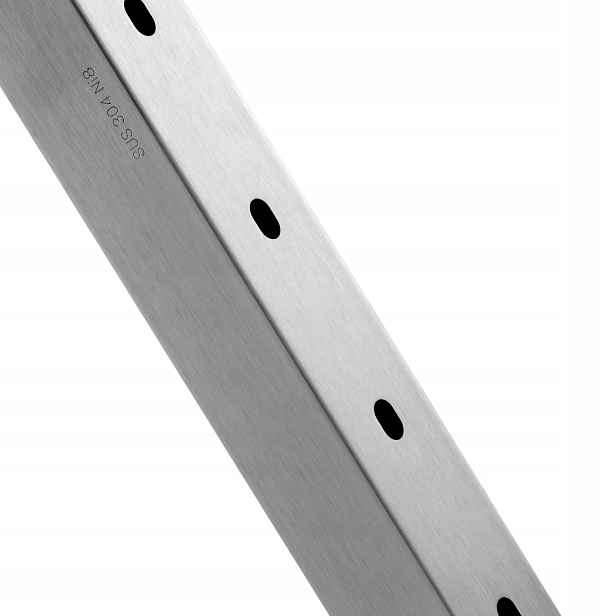 Sloupek pro lanové zábradlí 30° 107 cm z ušlechtilé oceli s úchyty