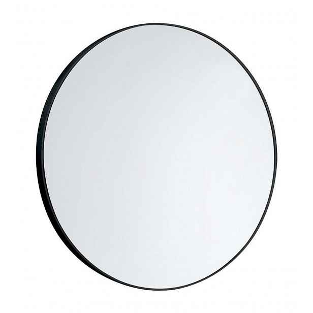 Aqualine - Zrcadlo, průměr 60 cm, černá 6000