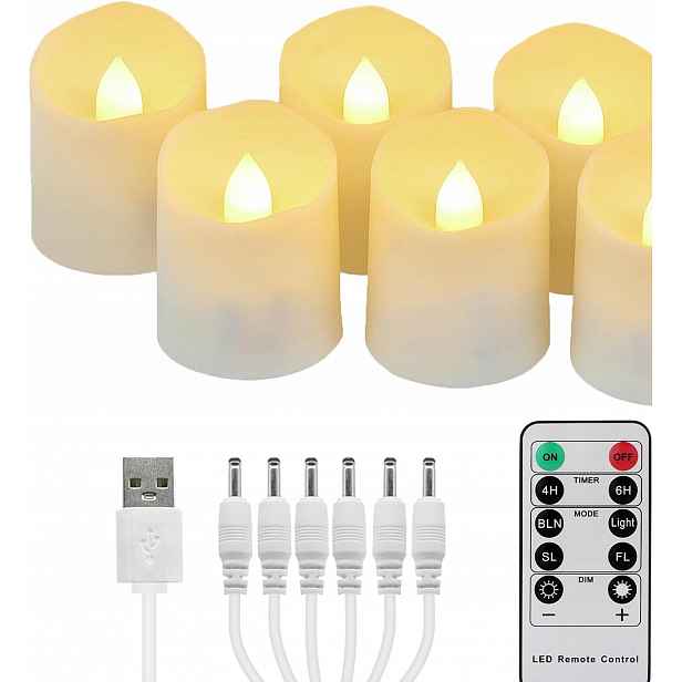 Led Svíčky S Blikajícím Plamenem Na Baterie Pro Výzdobu Interiérů