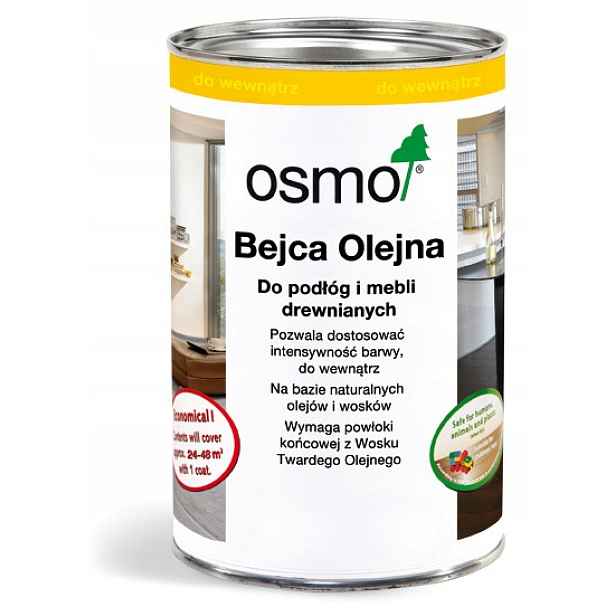 Osmo 3543 olejové mořidlo na podlahy schodů a nábytku na stěnu koňak 0,5L
