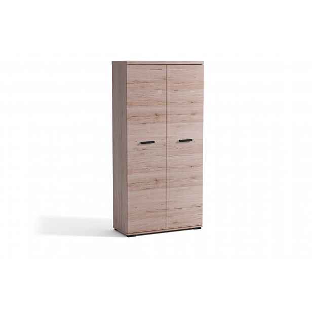 Dvoudvedeřová skříň 90 cm EIRENE - dub San Remo
