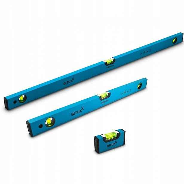 Magnetické vodováhy 10/60/100 cm, robustní stavební sada