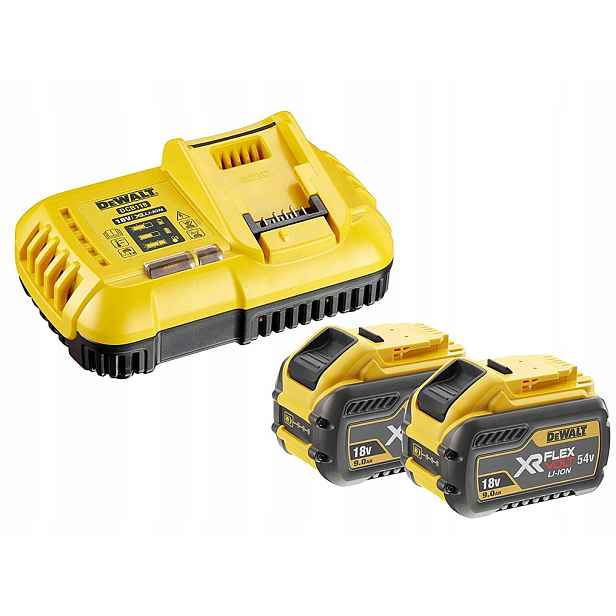 Napájecí sada DeWALT DCB118X2 2x DCB547 9.0Ah Flexvolt Nabíječka DCB118
