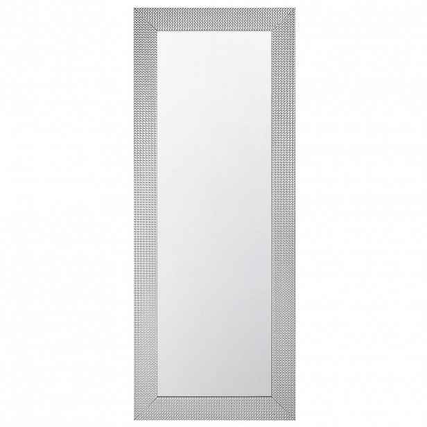 Beliani NÁSTĚNNÉ ZRCADLO stříbrné obdélníkové 50/130 cm Derval