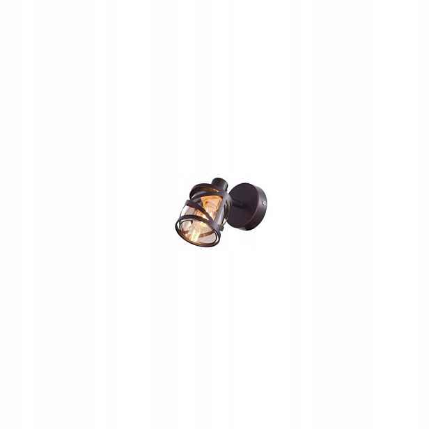 Industriální nástěnné svítidlo Rabalux, jantarové, hnědé, reflektorové svítidlo