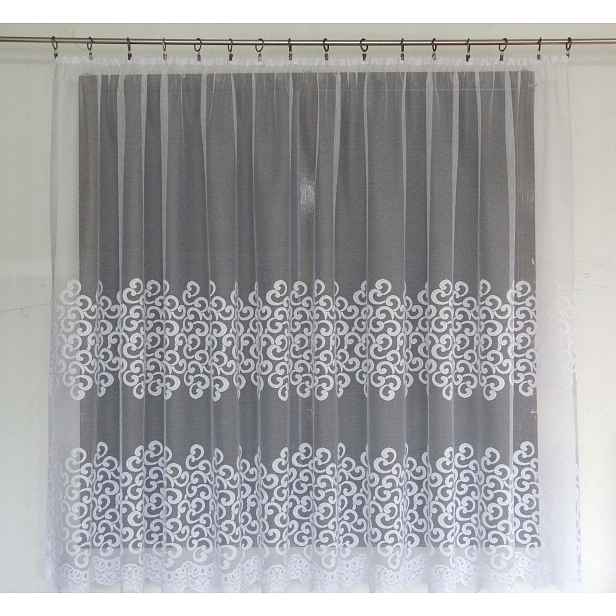 Mg Záclona 4463 Bílá 300x150 cm Hotová S Páskou Skr M