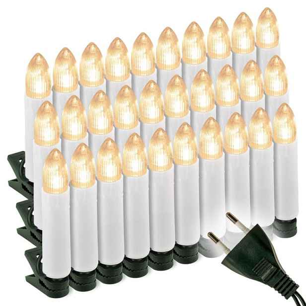 Nexos Vánoční svíčky plastové s 30 LED diodami 1149