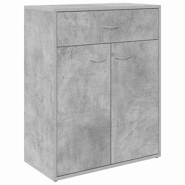 vidaXL Příborník betonově šedý 60 x 30 x 75 cm kompozitní dřevo