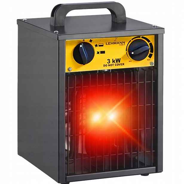 Výkonný Elektrický Ohřívač 3000W Ohřívač Dmychadla S Termostatem 3kW