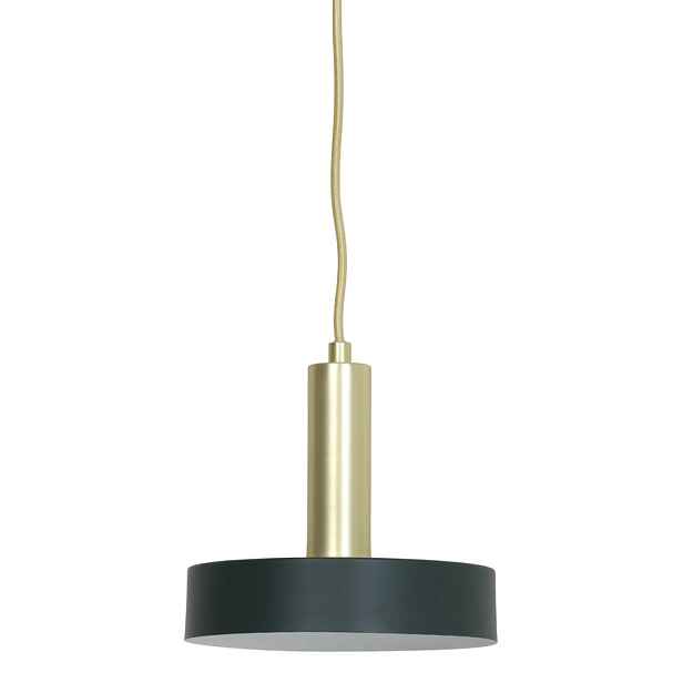 Zeleno-zlaté kovové závěsné světlo Boste - Ø 20*5 cm Light & Living
