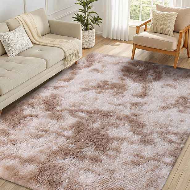 Koberec Obdélníkový 200X280 CM Plyšový, Omyvatelný, Protiskluzový