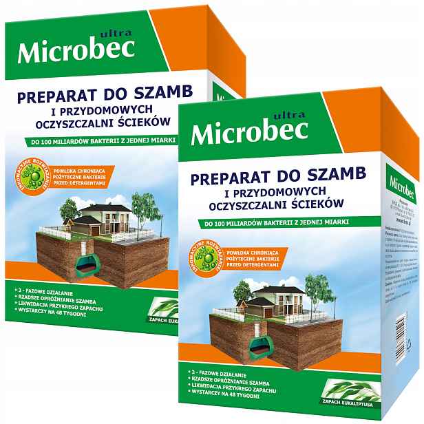 Přípravek Aktivní bakterie do septiku Sáček 36 x 25 g Eukalyptus Microbec