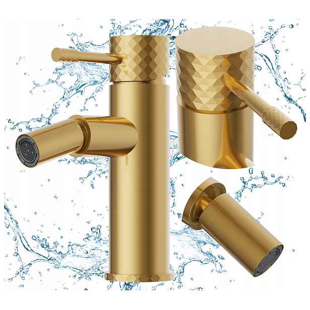 Stojánková bidetová baterie jednopáková baterie pohyblivý bidet Glami zlatý