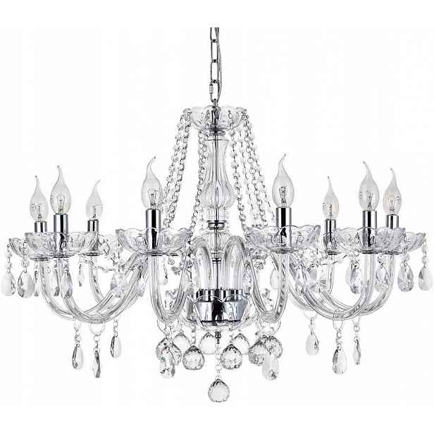 Závěsná Křišťálová Lampa Glamour Sklo Do Obývacího Pokoje Chodby