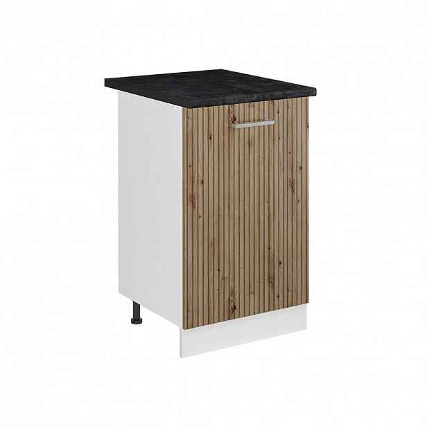 Vicco SPODNÍ SKŘÍŇKA KUCHYŇSKÉ LINKY R-Line, Řemeslný dub/Bílá, 50 cm pracovná doska antracitová