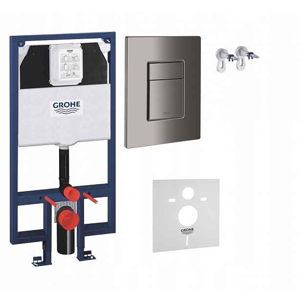 Kompletní podomítkový Wc set 5v1 – stojan Grohe Slim tlačítko