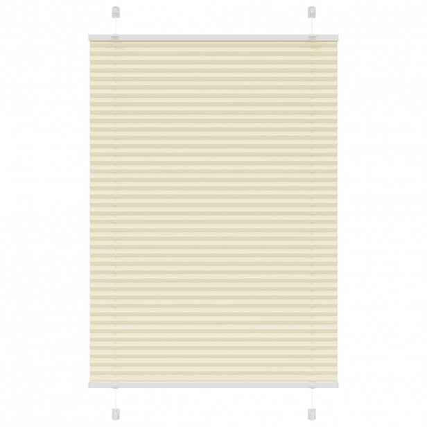 vidaXL Plisovaná roleta krémová 95x150 cm Šířka látky 94,4cm Polyester