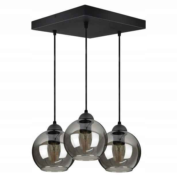 Skleněná závěsná stropní lampa Led koule