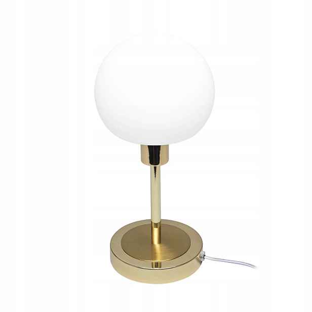 Italux Stolní lampa Cave Led 4.8W Zlatá skleněná koule 3000K