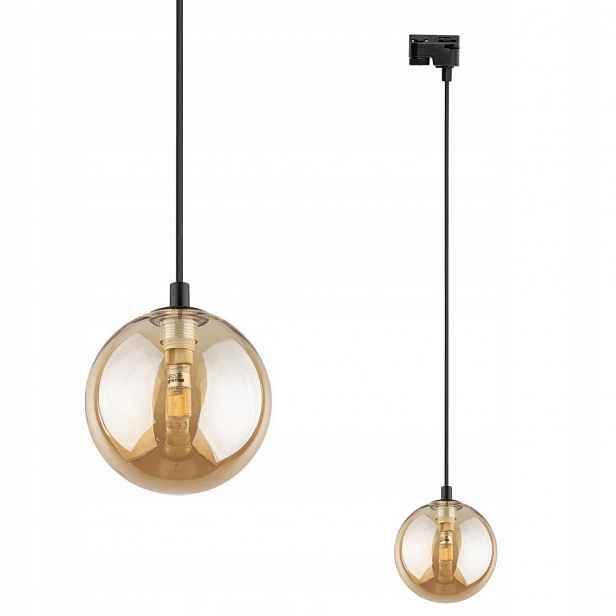 Skleněný jantarový závěs pro 1-okruhový systém Tracer Tk Lighting