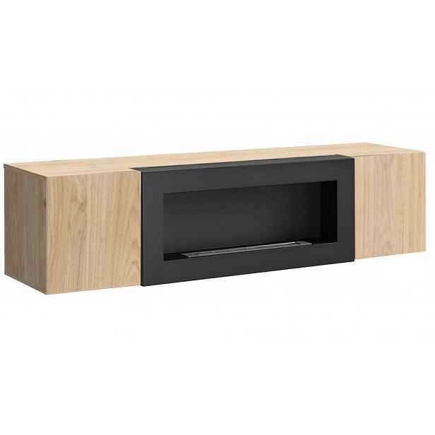 TV stolek s biokrbem FREYA - hickory jackson