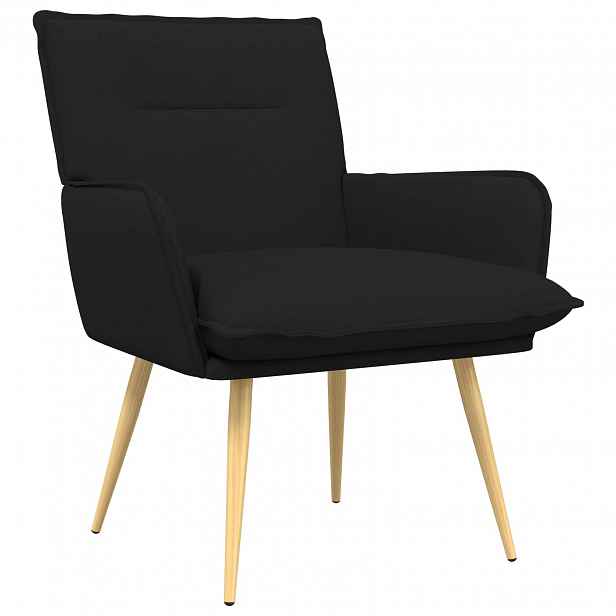 vidaXL křeslo Černá Textil