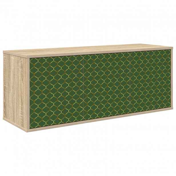 vidaXL Nástěnná TV skříň GELEEN 102 x 33 x 40 cm Dub sonoma