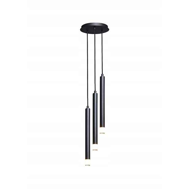 Závěsná lampa Ramira Rabalux Černá Ø25 cm, 3xG9 5W Led, kov/akryl