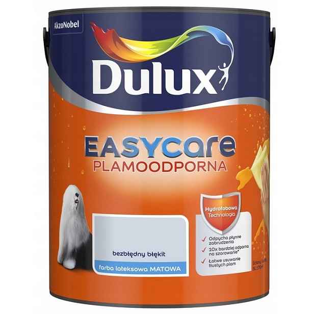 Dulux Easy Care Barva Odolná Proti Skvrnám, Bezchybná Světle Modrá 5L