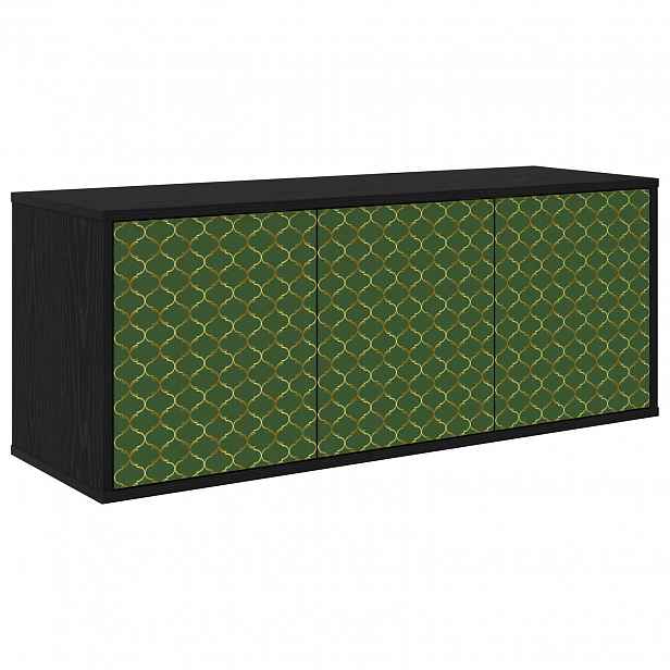 vidaXL Nástěnná TV skříň GELEEN 102 x 33 x 40 cm Černý dub