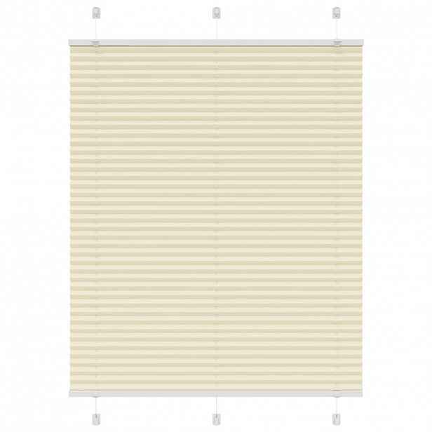 vidaXL Plisovaná roleta krémová 110x150 cm Šířka látky 109,4 cm