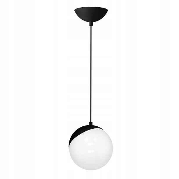 Závěsné svítidlo Sfera Černé Skleněné Stínidlo E14 14x100cm Stropní svítidlo Dům
