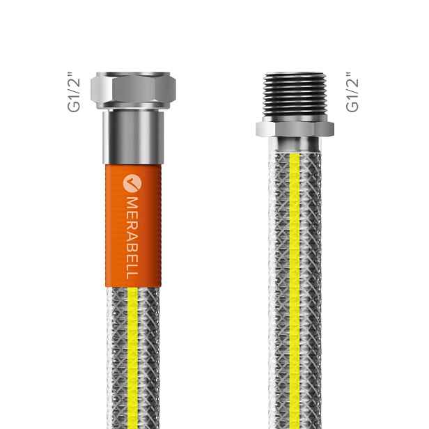 Hadice flexi Merabell Gas Profi R1/2"–G1/2" 150 cm