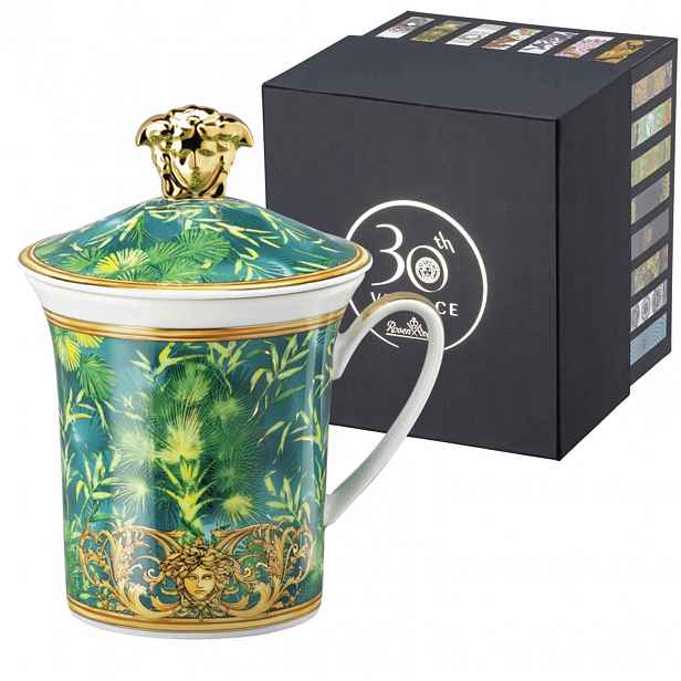 Hrnek s víčkem Versace Jungle, limitovaná kolekce 30 let