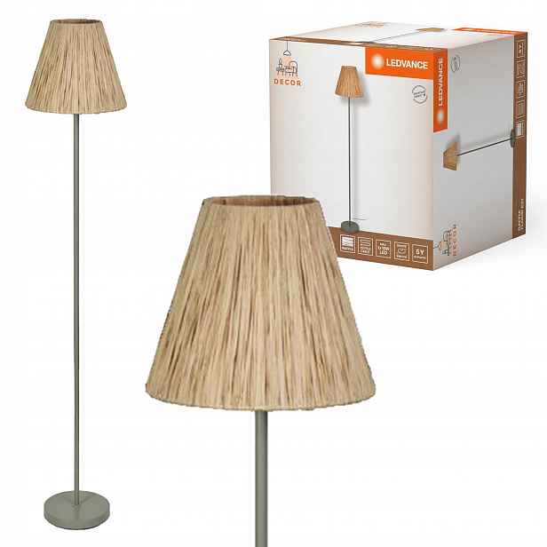 Podlahová lampa Dekorativní stojací lampa E27 Hnědá Zelená Decor