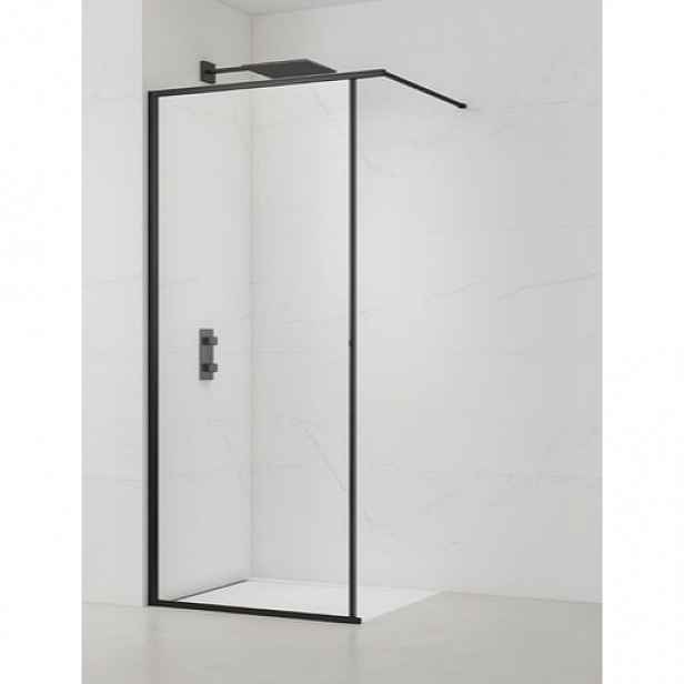 Sprchová zástěna SAT Walk-In se stírací lištou 90 cm SATWISL90C
