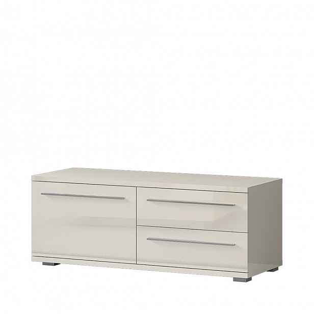 Televizní stolek PIANO TV120-1K2F/PN béžová lesk