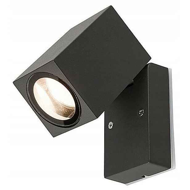 Venkovní nástěnné svítidlo nastavitelné Primm Černé 1xGU10 IP54 Nástěnná lampa Terasa