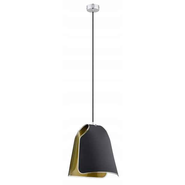 Alfa California závěsná lampa černo-zlatá, stínidlo 1xE27 15W