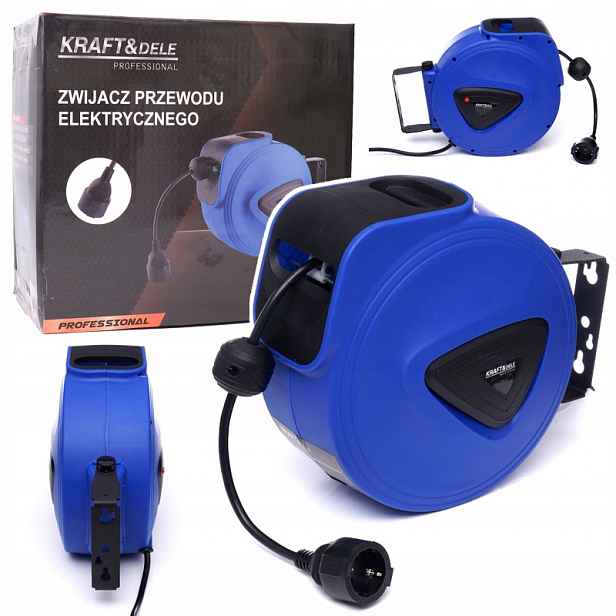Prodlužovací Kabel Automatický Nástěnný 15 M