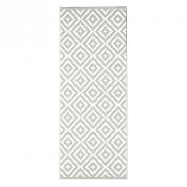 Šedo-krémový běhoun Hanse Home Celebration Mazzo, 80 x 250 cm