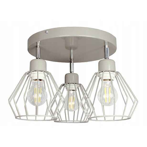 Stropní Svítidlo stropní svítidlo Wire šedá lustrová stropní lampa do obývacího pokoje loft led