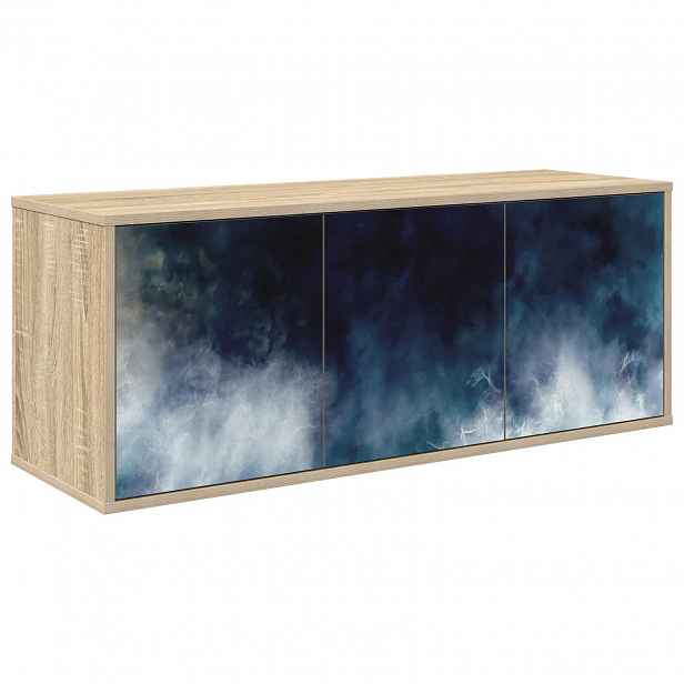 vidaXL Nástěnná TV skříň RAALTE 102 x 33 x 40 cm Dub sonoma